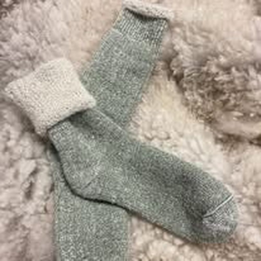 A pair of Old Mill Alpacas wool socks